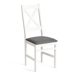 Кухонный стул CROSSMAN / white, ткань тёмно-серая (150) разобранный id 20024 в Махачкале